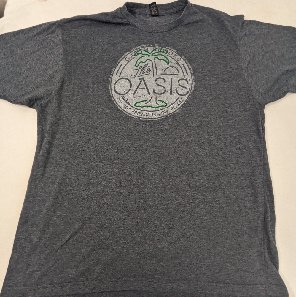 Garth Brooks Men"s Grey Tshirt Oasis I've Got Friends In Low Places XL